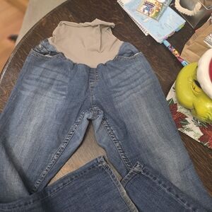 Motherhood Maternity Blue Straight Leg Pants